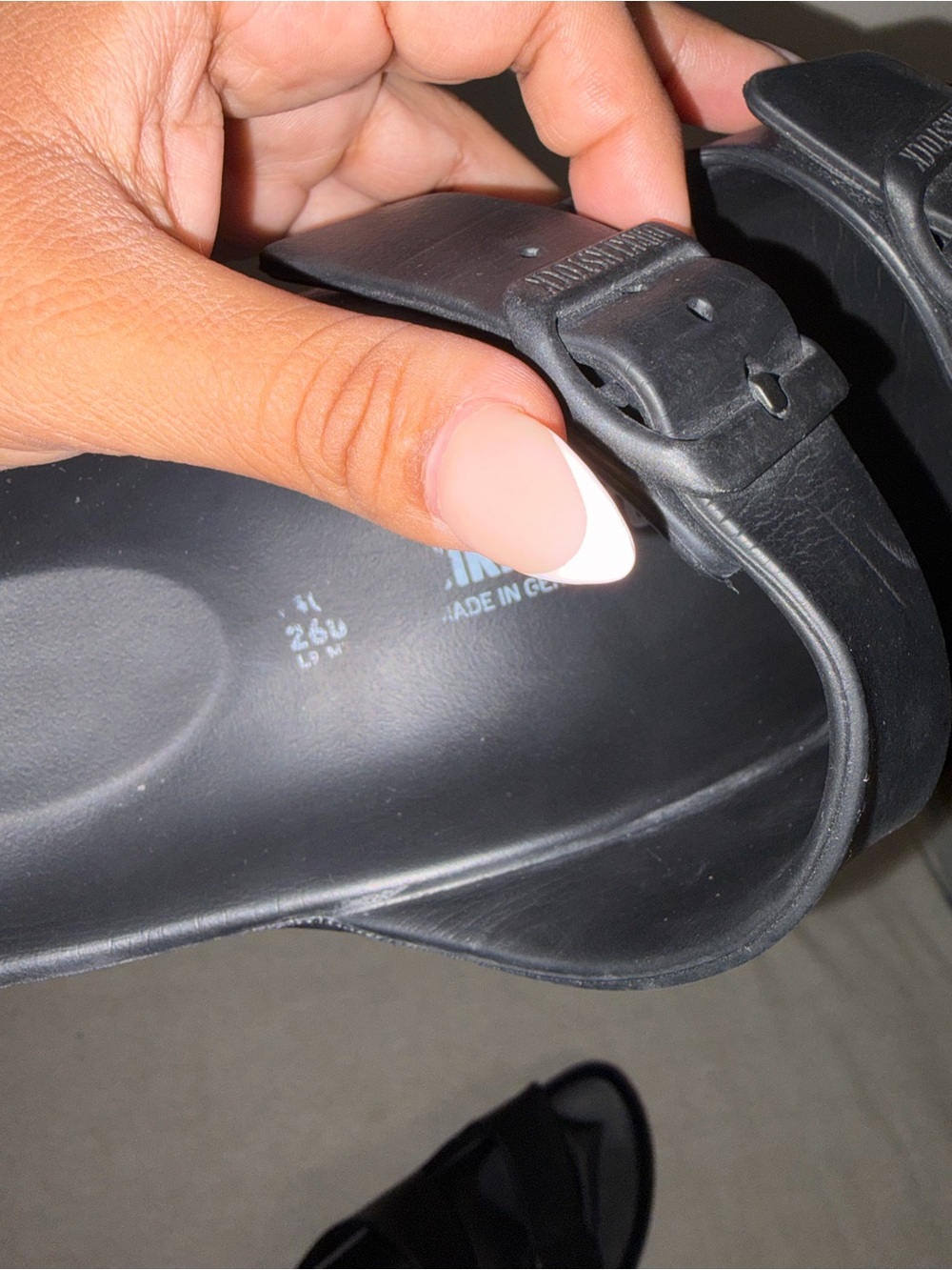 Birkenstock size 40/9 Essentials Ava Black Double-Strap Sandals - Picture 6 of 6